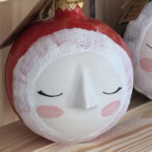 Bombka porcelanowa Świąteczna czerwień