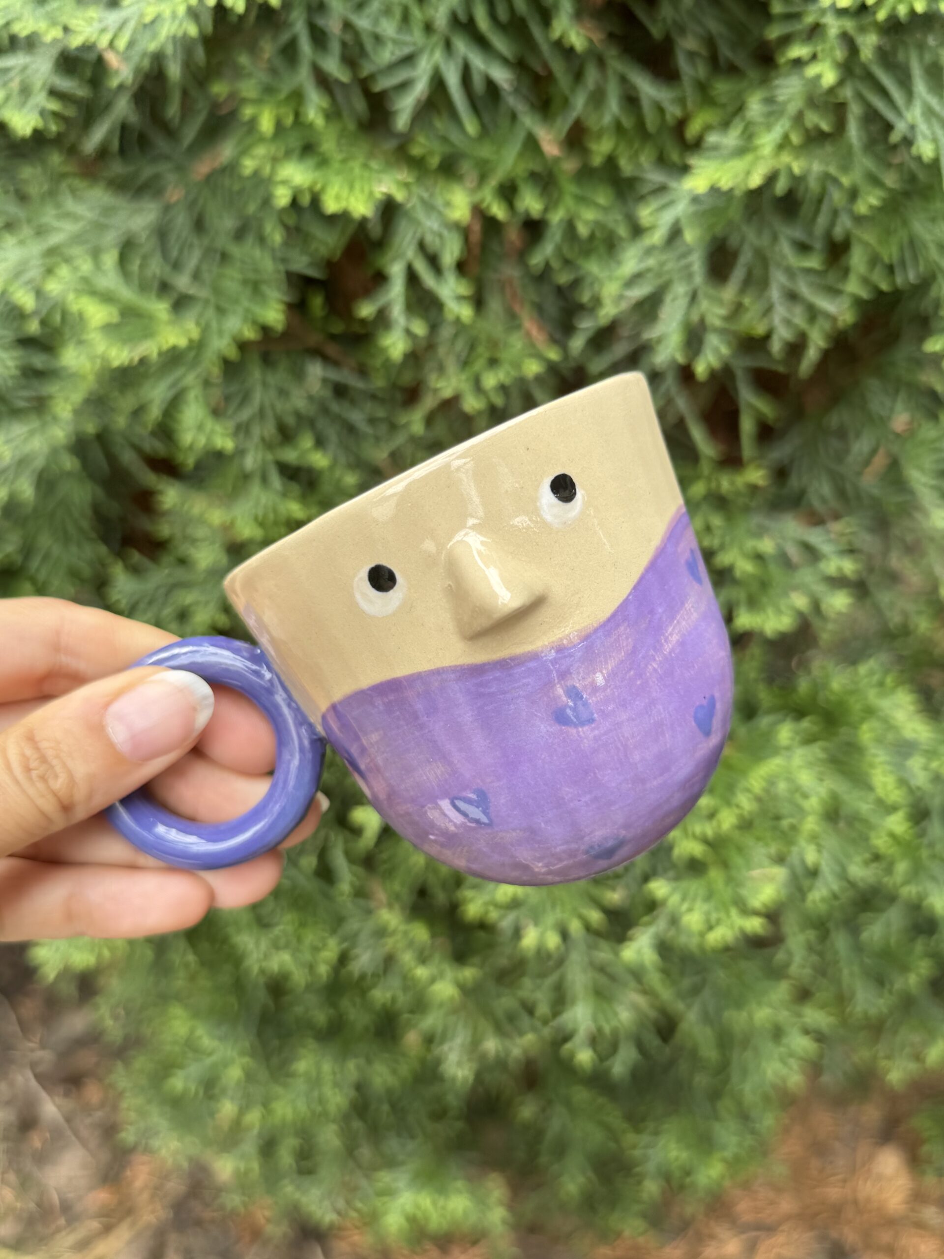 Kubek ceramiczny Fioletnik