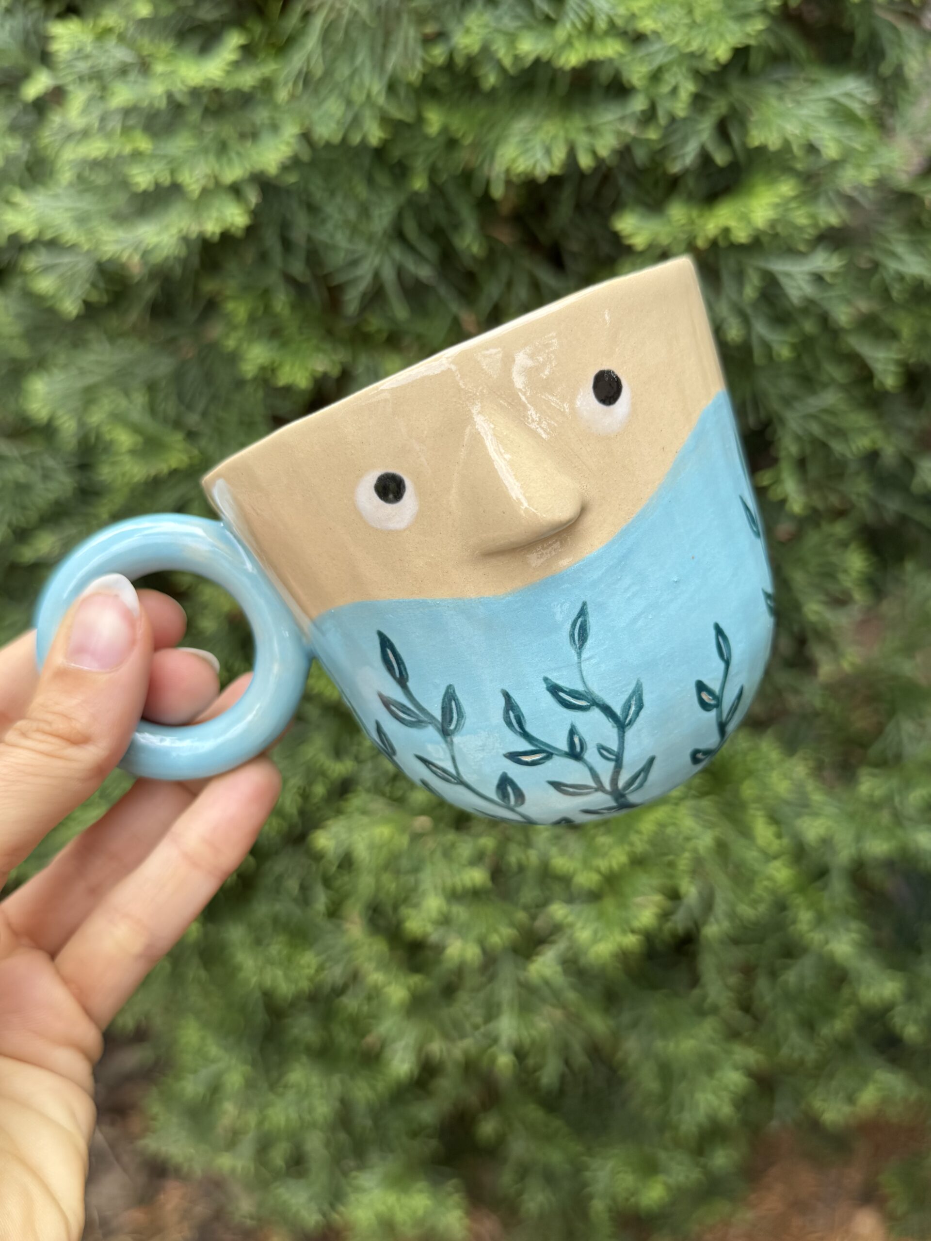 Kubek ceramiczny Błękitnik