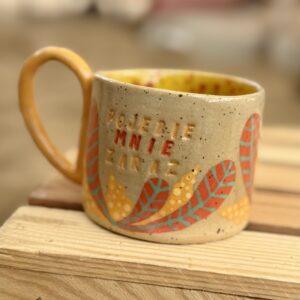 Kubek Pojebie mnie zaraz - pomarańczowy